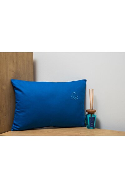 Benetton Home 100% Cotton Flat Cushion 35*50 cm (Stuffed) Blue