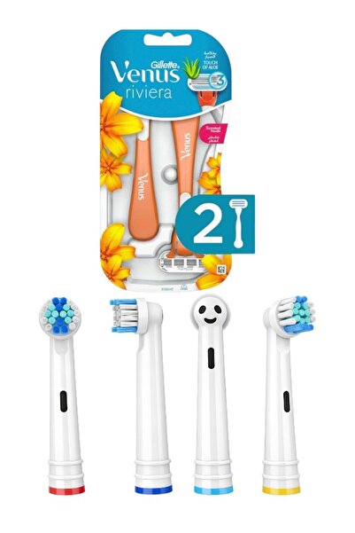 Gillette Venus Riviera Kullan At Kadın Tıraş Bıçağı 2'li Oral Uyumlu 4 Adet Y...