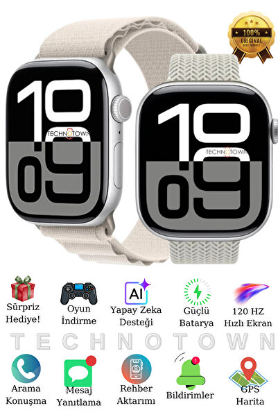 TECHNOTOWN Watch 11 Pro Max Akıllı Saat Arama Konuşma |ChatGPT |Oyun | Mesaj ...