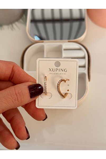 HERCY أقراط على شكل قلب من الزركون المستورد من ماركة شوبينغ |   أقراط نسائية ...