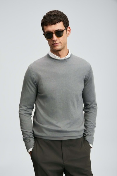 Lufian 112090148 Dean Kazak Men's Sweatshirt Gray