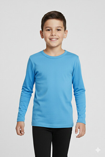 MK Mukko Kids Fată Băiat Copii Culoare Albastru deschis basic de tranziție Mâ...