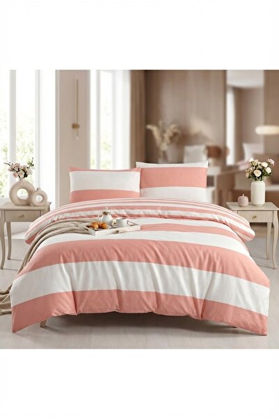 Taç Kristal Çift Kişilik Terry Cotton Line Gülkurusu Nevresim Takımı