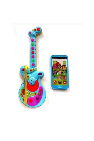 berattoys Berattoy Iki Ürün Birarada Pilli Işıklı Türkçe Müzikli Gitar&ışıklı...