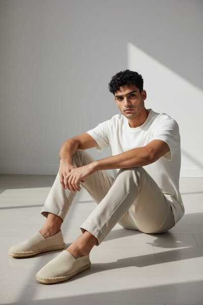 Geco Men's Linen Espadrille Shoes