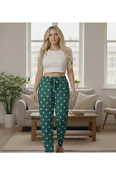 THEBEK Yumoş Velvety Suede Patterned Pajamas Comfortable Fit