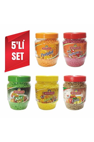Altıncezve Granül Oralet 5 li Paket 300Gr x 5 Adet (Portakal,Limon,Kuşburnu,K...