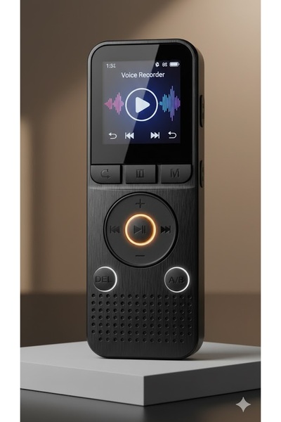 Kingboss KB-65 Mp3 Çalar Ses Kayıt Cihazı 32GB 20 saat şarj 400 Saat kayıt 8x...