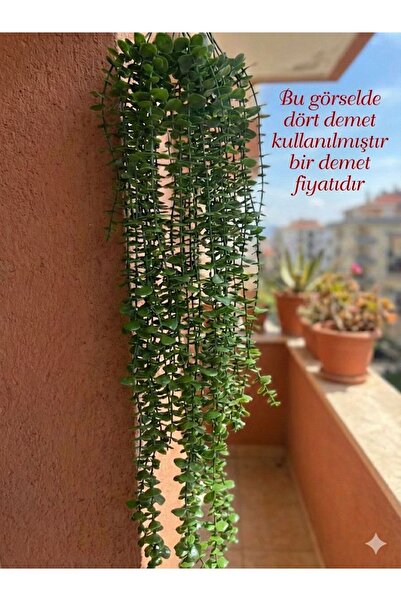 Lilac Home Yapay Çiçek 80 Cm Sarkan Dal Yeşil Okaliptus