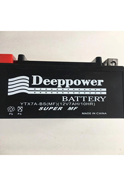 DEEPPOWER Akü Ytx7a-bs (mf) 12v 7ah Sct Ve Motosikletler İle Uyumlu