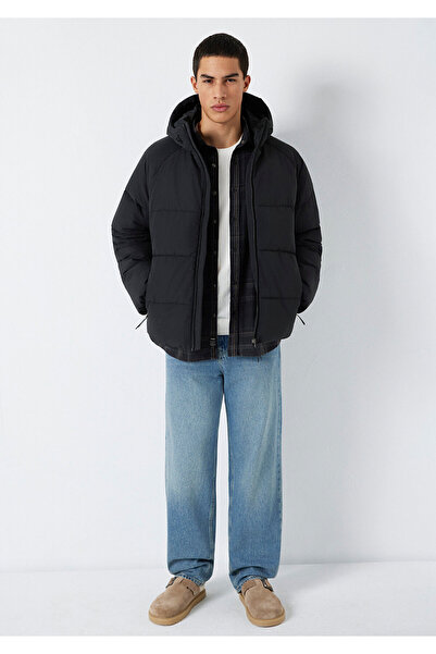 Mavi Hooded Black Jacket Loose Fit / Relaxed Fit 0110756-71379