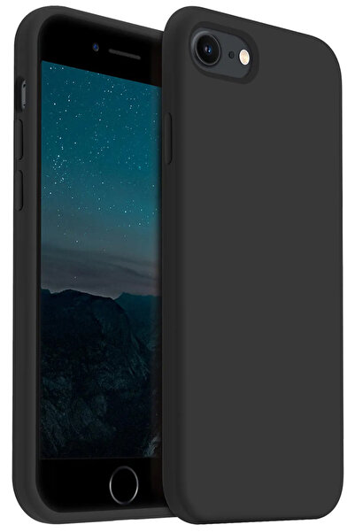 Marselit iphone 7-8-Se 2020 Uyumlu Premium Lansman Liquid Silikon Kılıf İçi K...