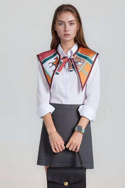 Walkenzo شال كتف نسائي حديث بنمط الفنون على شكل حصان