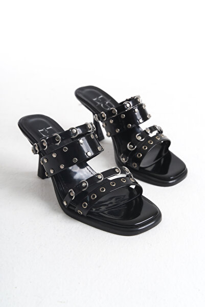 Liza Shoes BOLBA Kadın Topuklu Zımbalı Terlik A006-K2804