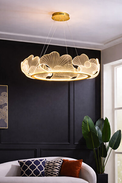 Luna Lighting Paris Model Gold Kaplama 3 Renk Metal Salon Mutfak Oturma Yatak...