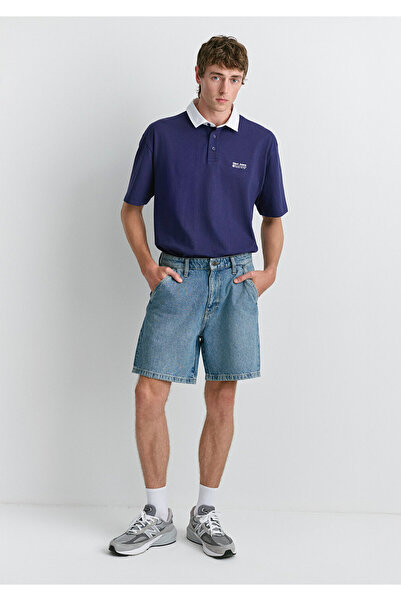 Mavi Rotterdam Mv91 Street Indigo Blue Jean Shorts 0410185-89128