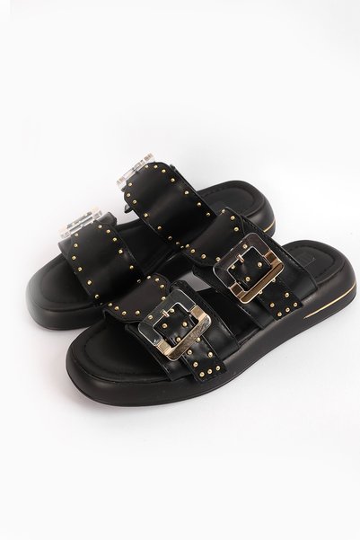 Liza Shoes Olivia Women's Belted Slippers A006-K1065