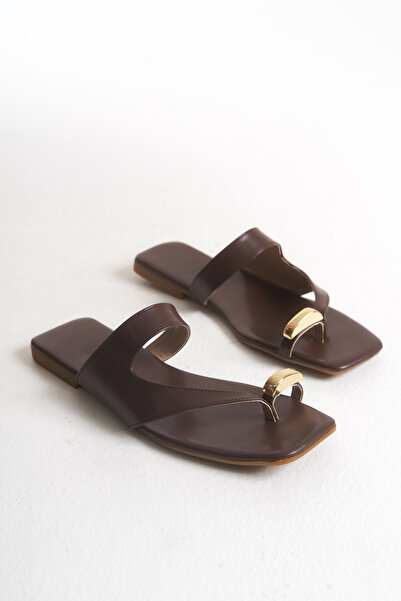 Liza Shoes Papuci de zi cu cataramă pentru degetul mare pentru femei TASHA A0...