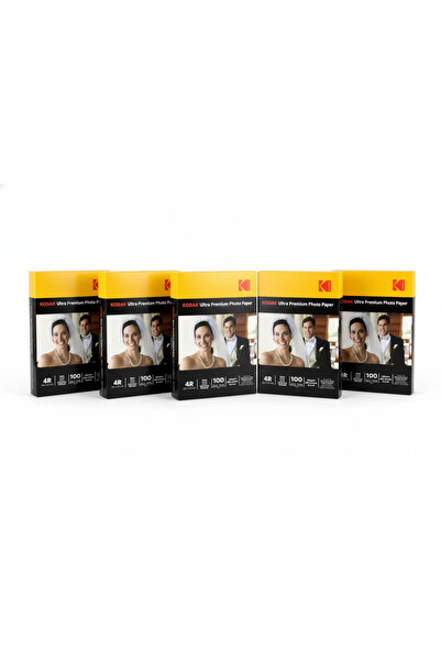 Kodak 10x15 Mat 5'li Fotoğraf Kağıdı 260gr -500 Adet