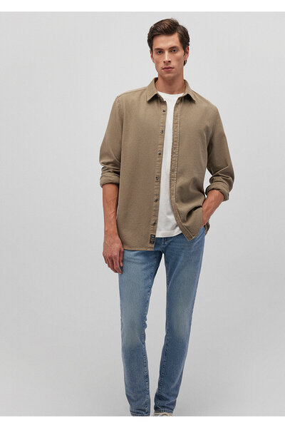 Mavi Kahverengi Gömlek Regular Fit / Normal Kesim 0211247-70360