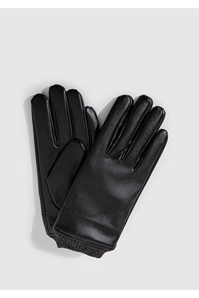 Mavi Siyah Suni Deri Eldiven 0911144-900