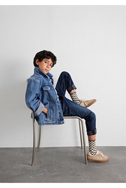 Mavi Ken 90lar Koyu Jean Ceket 6110001-86708