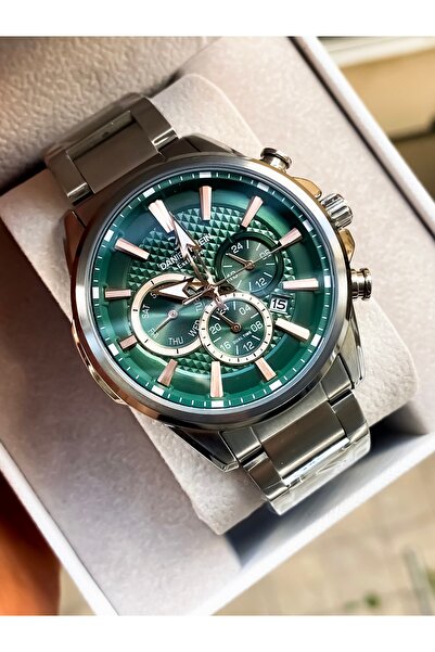 Daniel Klein orjinal su geçirmez yeşil kadran Erkek kol saati 2 yıl garantili