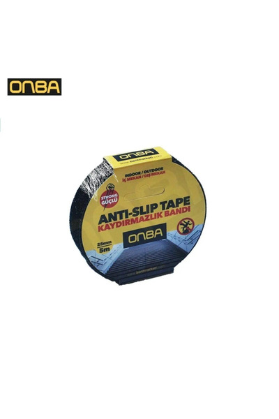 HAYATINIZI KOLAYLAŞTIRIN Merdiven Kaydırmaz Bant Siyah Bant 50mmx25mt - 1 Adet