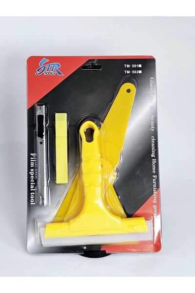 AUTOFOLYO مجموعة أدوات تطبيق فيلم الزجاج 1 (5 قطع)-أصفر