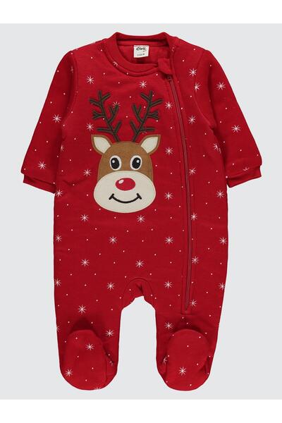 Civil Baby Civil Unisex Noktalı Yıldız Empirme 6-9 Yaş Uyku Tulumu - Kırmızı