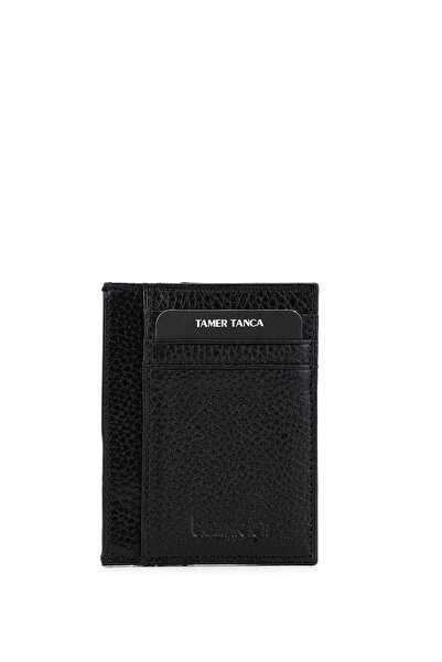 Tamer Tanca Men's Genuine Leather Black Floter Wallet