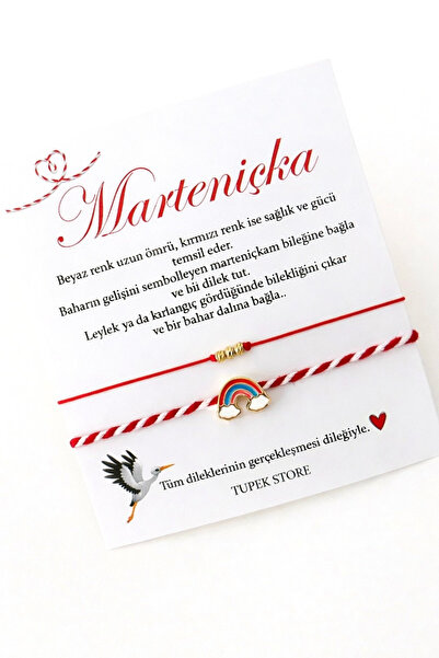 Tupek Store Marteniçka Gökkuşağı Ve Dorica Şans Bileklik Seti