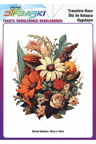 F17 Ajans Ütü ile Yapışan Tişört Tekstil Dtf Transfer Baskı