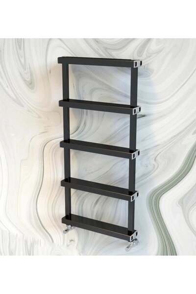 Lojimax Alüminyum Dekoratif Havlupan Fabio 1585 x 500 7 Dilim | Dokulu Siyah ...