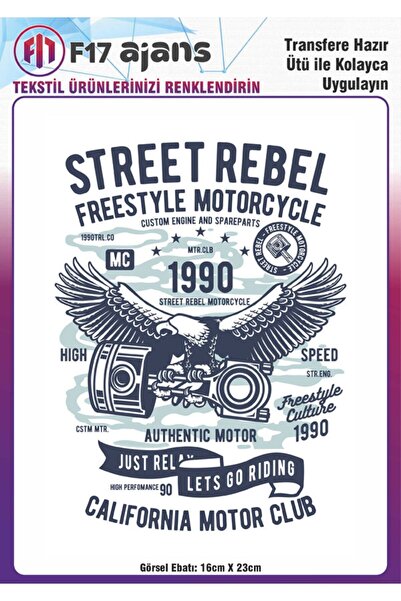 F17 Ajans Ütü Ile Yapışan Tekstil Dtf Baskı Görseli Street Rebel