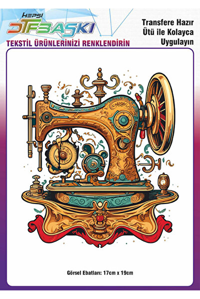 F17 Ajans Ütü ile Yapışan Tişört Tekstil Dtf Transfer Baskı