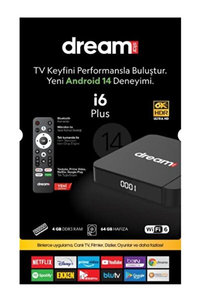 Genel Markalar DREAMSTAR İ6 ANDORİD 12 TV BOX 6K (4-64)