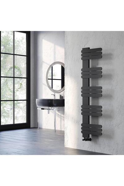 Lojimax Alüminyum Dekoratif Havlupan Nummo 1120 x 450 12 Dilim | Mat Antrasit...