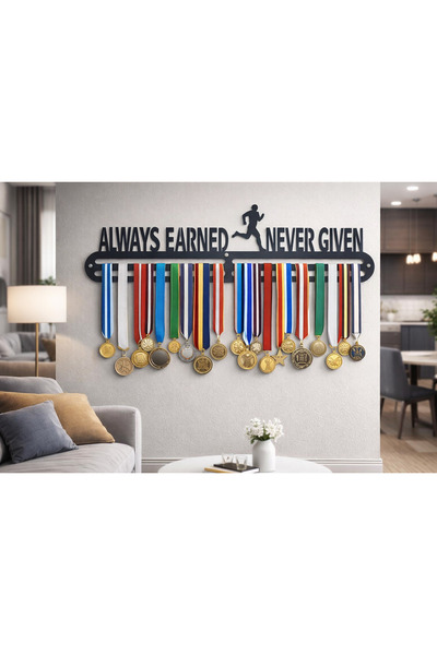 Serend Koşucu Madalya Askılığı, Madalya Askısı, Duvara Monte Madalya Tutucu, ...