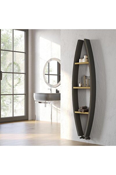 Lojimax Alüminyum Dekoratif Havlupan Bolly 1600 x 500 3 Dilim | Dokulu Antras...