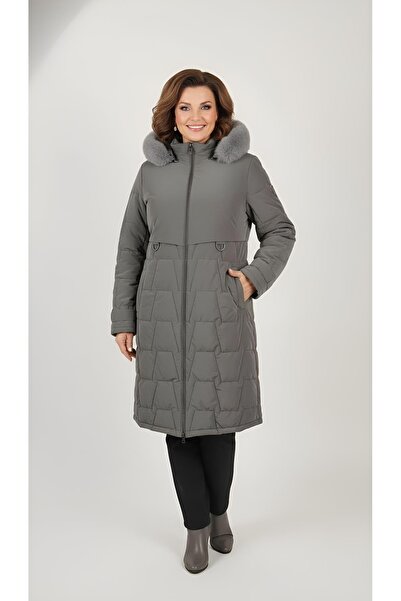 FATOSH KUTO New Fabric Intermediate Size Thick Long Women's Overcoat Coat