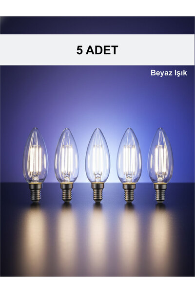 ORBUS BCB3 4W E14 Led Ampul Clear Beyaz Işık 400lm