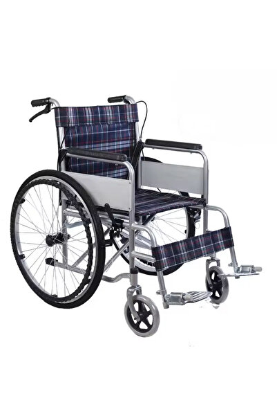Life Net Medikal Tekerlekli Sandalye Manuel Katlanabilir Renkli Tekstil Bme4611