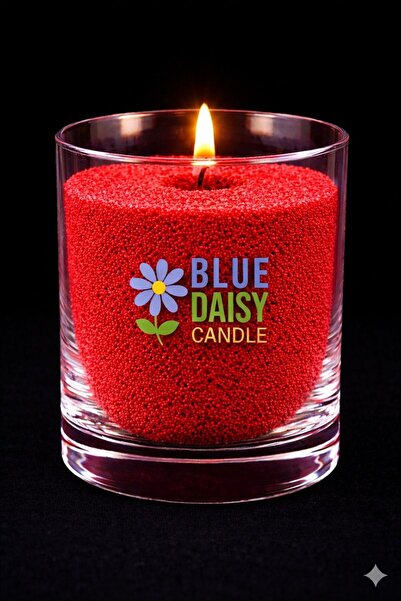 BlueDaisyCandle 1 Kg KIRMIZI renkli GUAVA kokulu Inci Tozu Mum ( 25 Adet 20 Cm Fitil Ile ) Toz Mum , Kum Mum