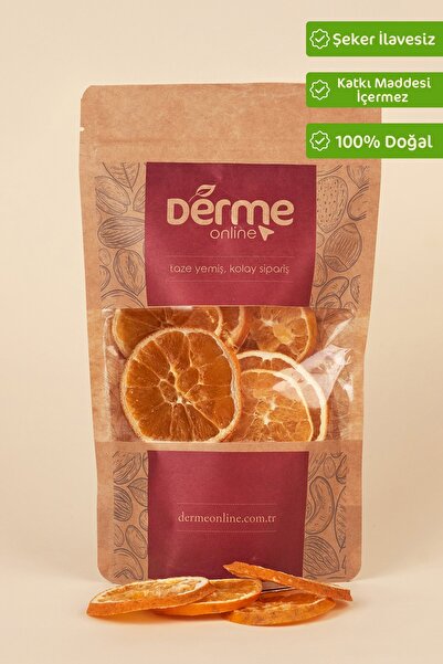 Derme Kurutulmuş Portakal Dilimi-Portakal Kurusu 500 Gram