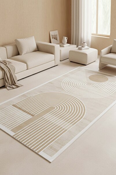 West Home Bohem Yıkanabilir Kaymaz Taban Leke Tutmaz Salon Halısı Mutfak Halı...