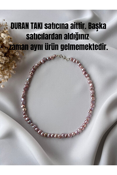 DURAN TAKI TASARIM Hakiki Inci Gümüş Kolye