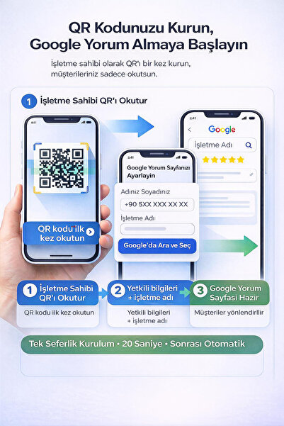 mooodcase Google Yorum QR Standı PleksiGlass Beyaz