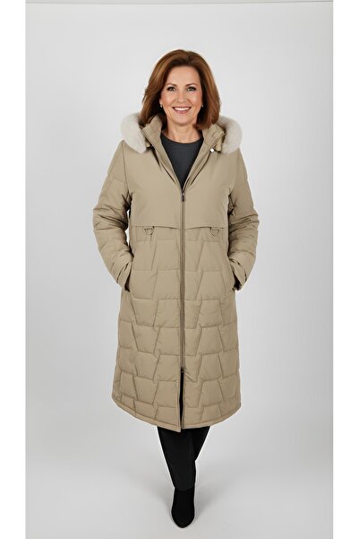 FATOSH KUTO New Fabric Intermediate Size Thick Long Women's Overcoat Coat