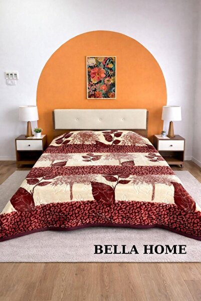Bella Home Aslan 220X240 Double Layer Embossed Blanket - 7 kg - Autumn Dream
